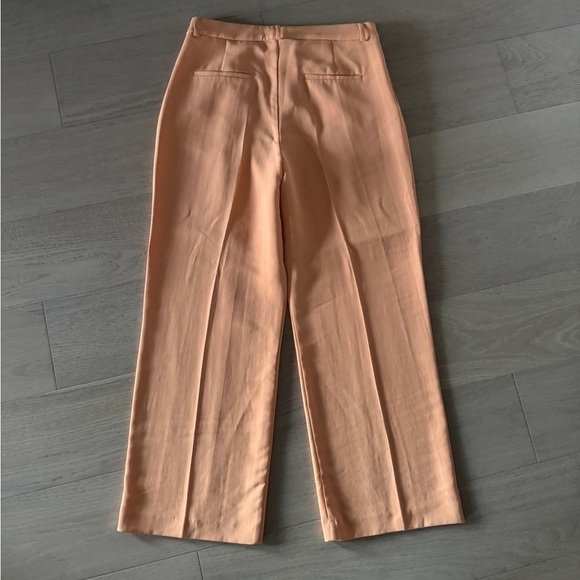 Zara Pleated Orange Pants - Picture 4 of 4